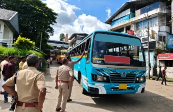 Three private bus drivers booked for drunk driving in Thodupuzha