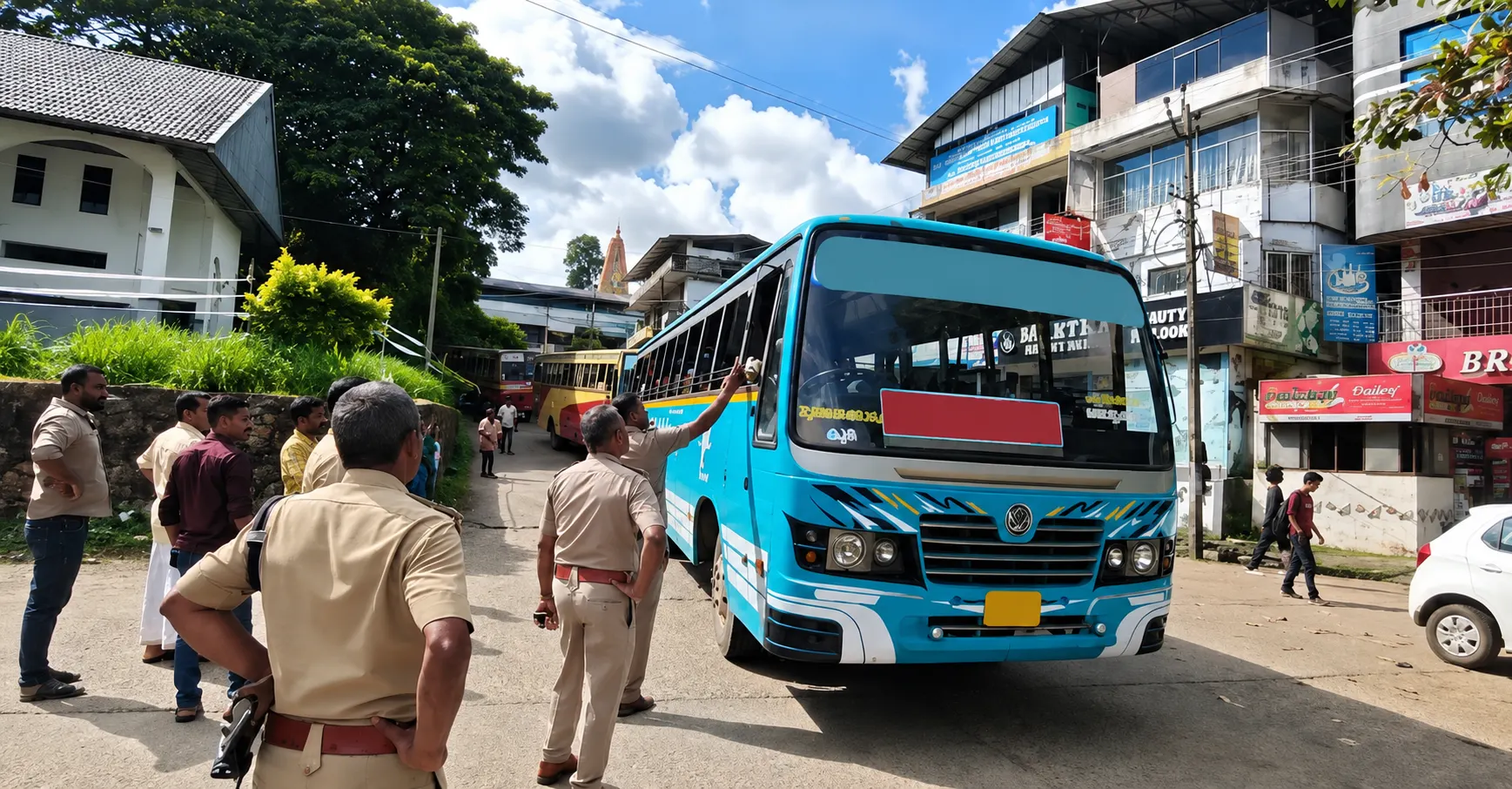 Three private bus drivers booked for drunk driving in Thodupuzha